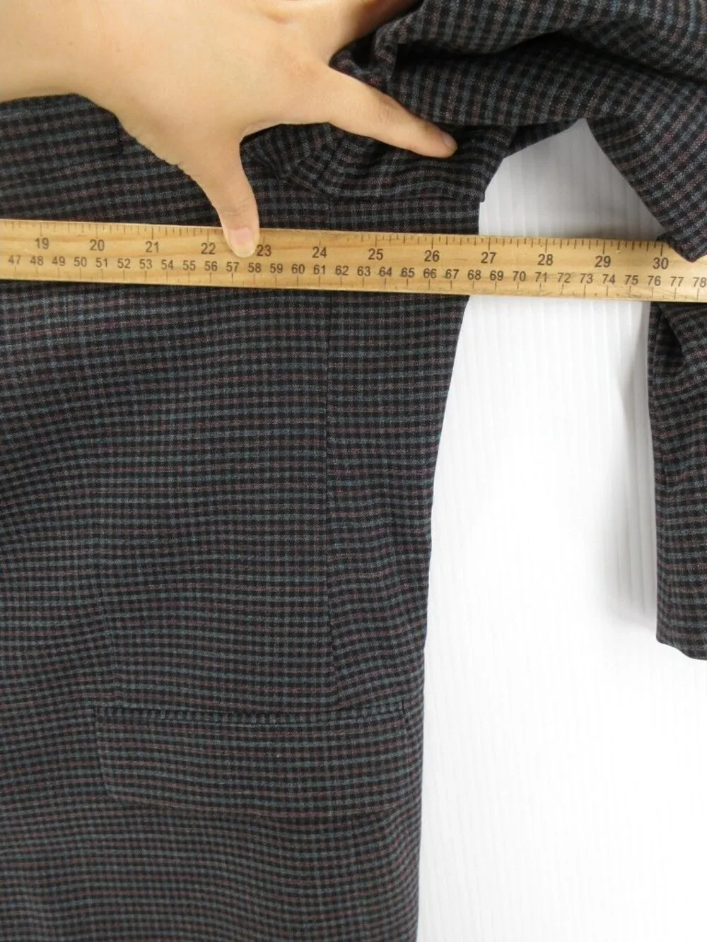 Hart Schaffner Marx Sport Coat 52 Blazer Wool Gingham Check Jacket NEW